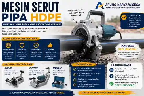 mesin serut pipa hdpe